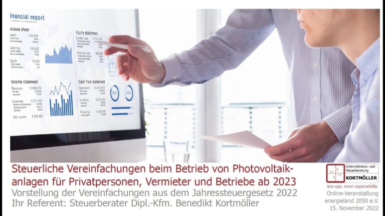 Steuerliche Gestaltungsm&ouml;glichkeiten f&uuml;r Solarenergie optimieren